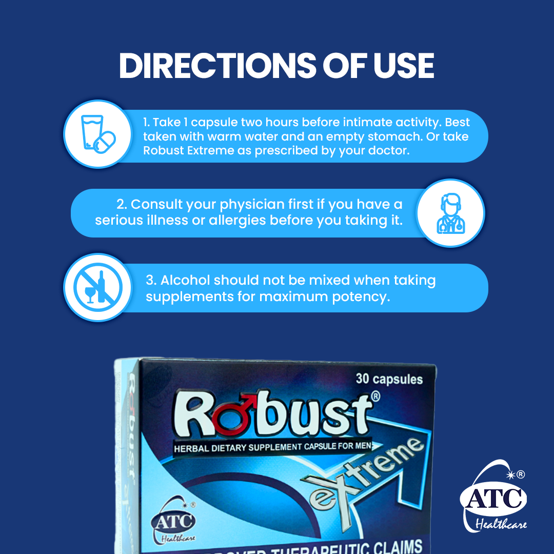 ATC Robust Extreme 30's Dietary Supplement For Men | Shopee