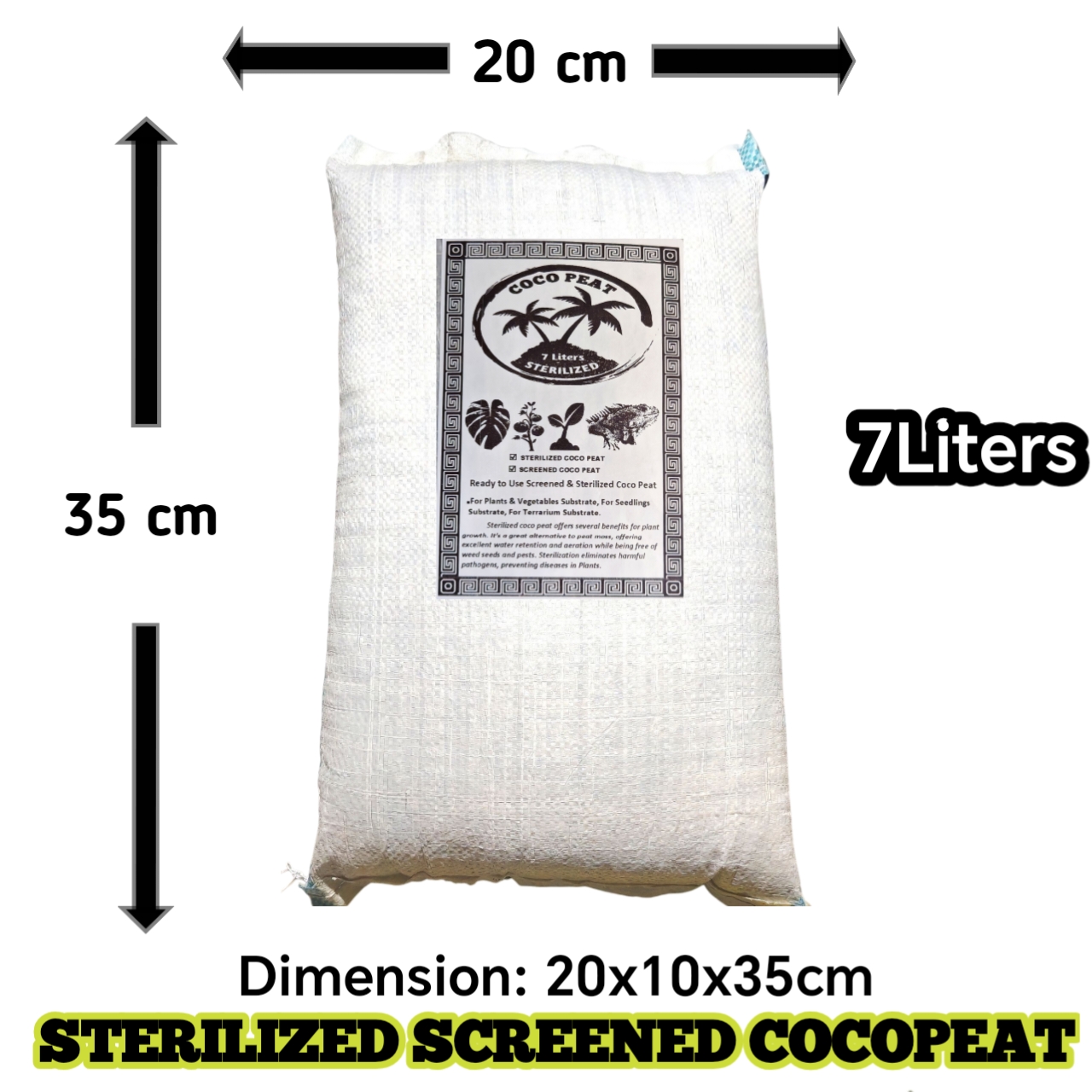 Sterilized Screened Coco Peat 1 sack 7 Liters | Shopee Philippines