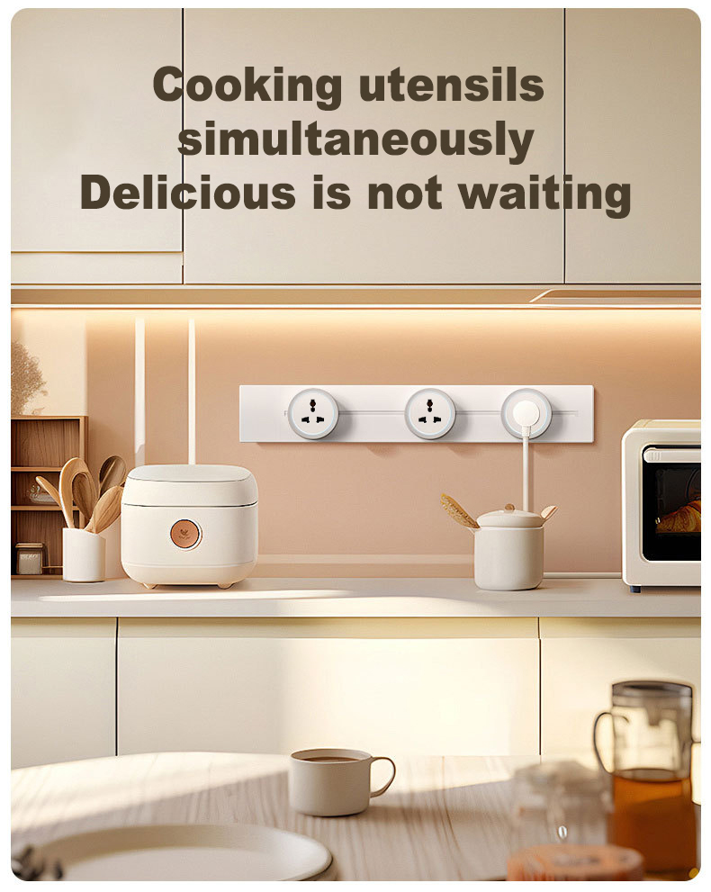TEP Movable Power Track Socket Modern Electric Wall Outlet with LED for ...
