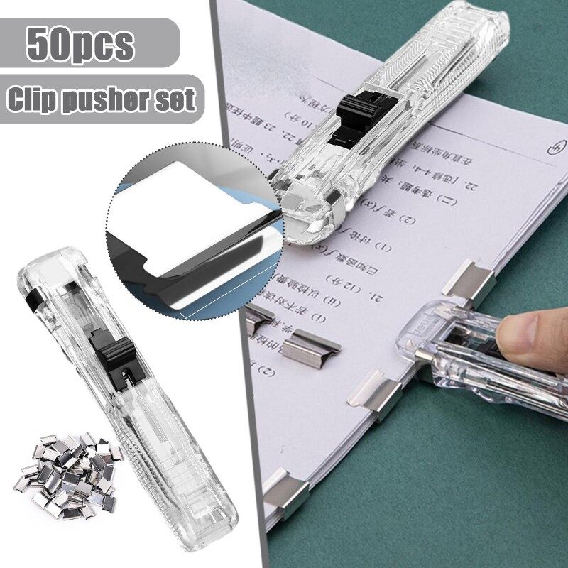 Push Clip Transparent Snack Sealing Clip Paper Clips Food Bag Sealer ...