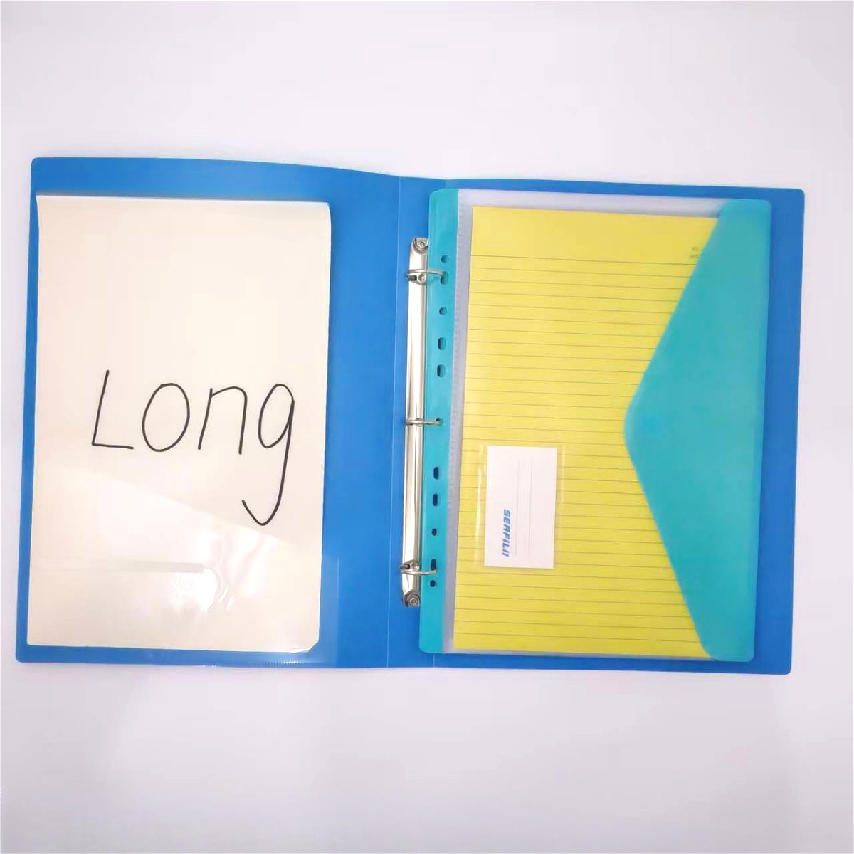 Long Arch File Folder 3-Ring Binder with Pocket Paper Organizer Lever ...