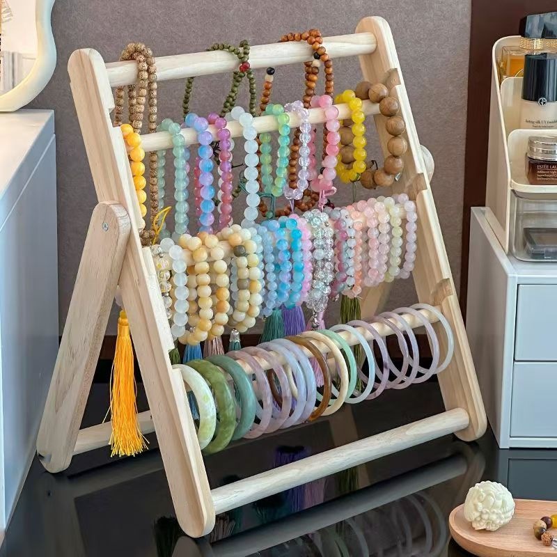 wood jewelry bracelet storage rack necklace chain display rack large ...