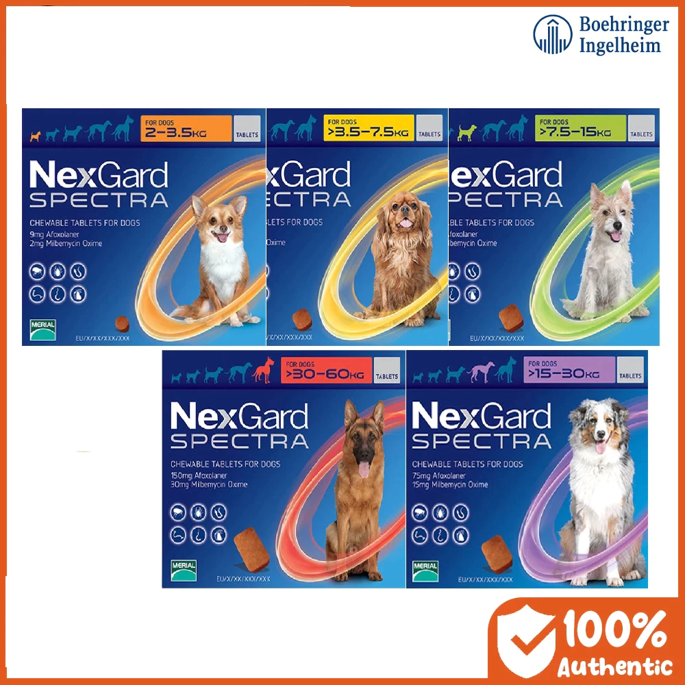Nexgard Spectra with Stickers Anti Tick & Flea for Dogs 100% authentic ...