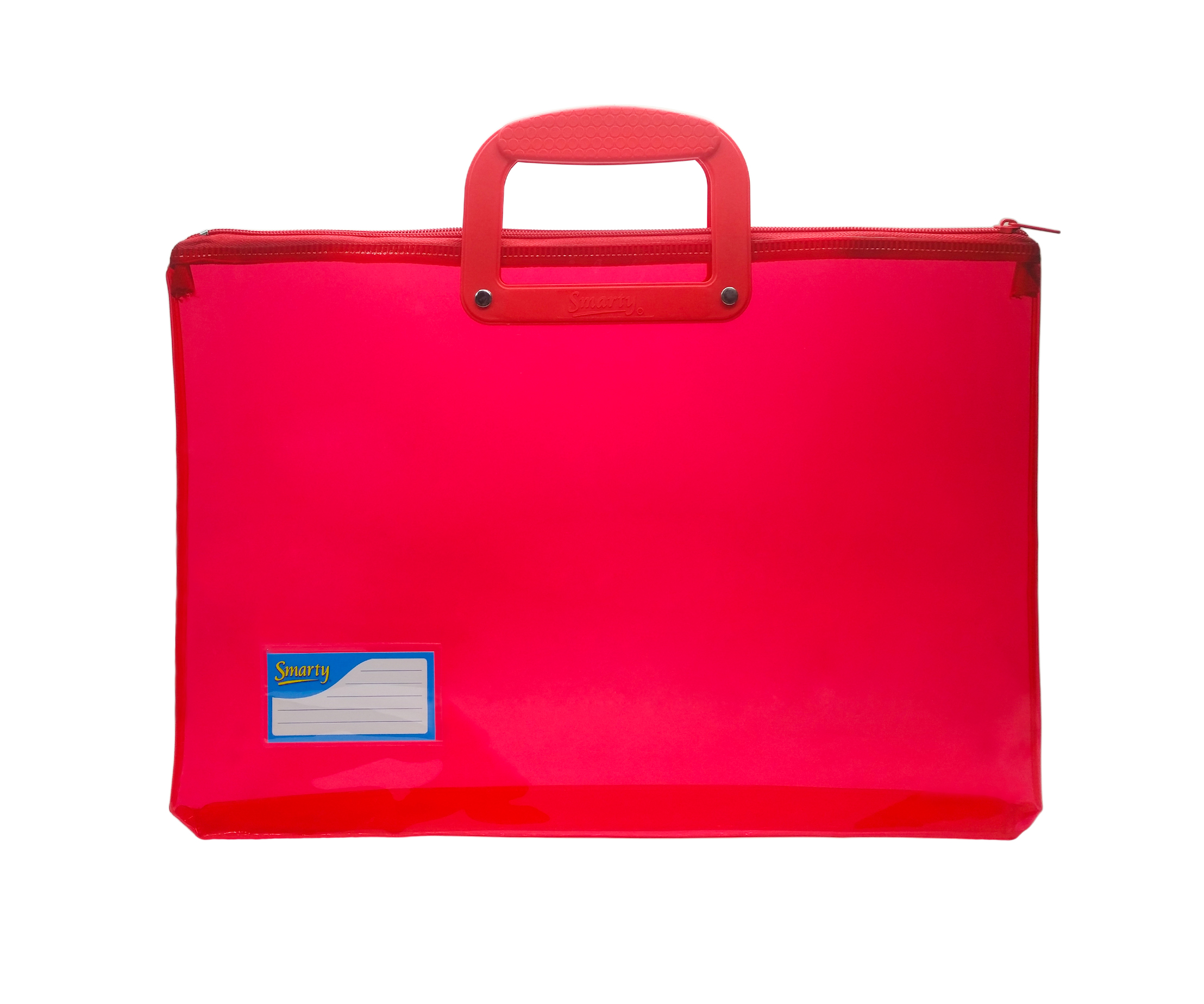 Smarty Long Colored Transparent Plastic Envelope w/ Handle and Zipper ...