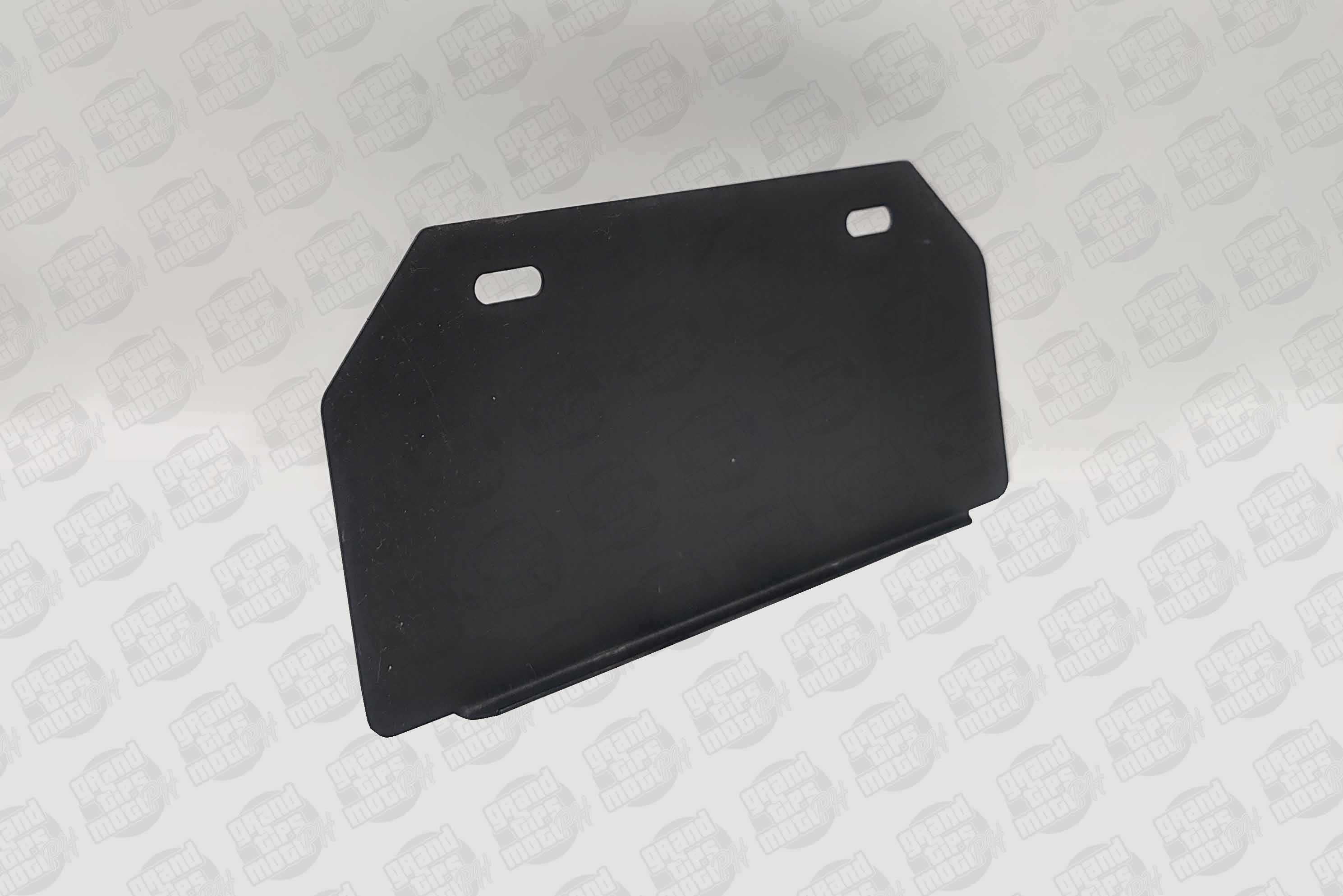 MOTORCYCLE PLATE NUMBER BACK PROTECTION - 1MM STAINLESS STEEL - POWDER ...