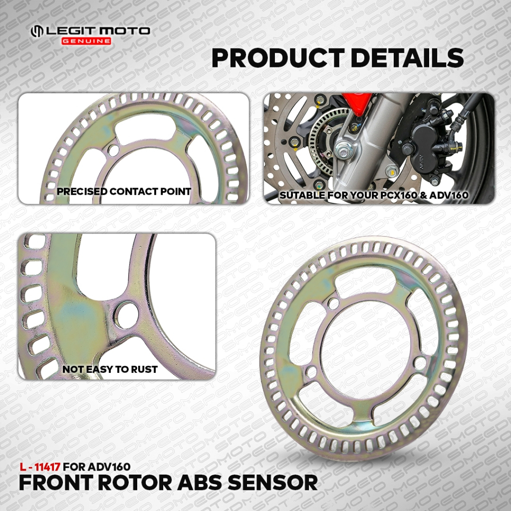 HONDA ADV 160 FRONT ROTOR ABS SENSOR DISC L-11417 FOR ADV 160 ...