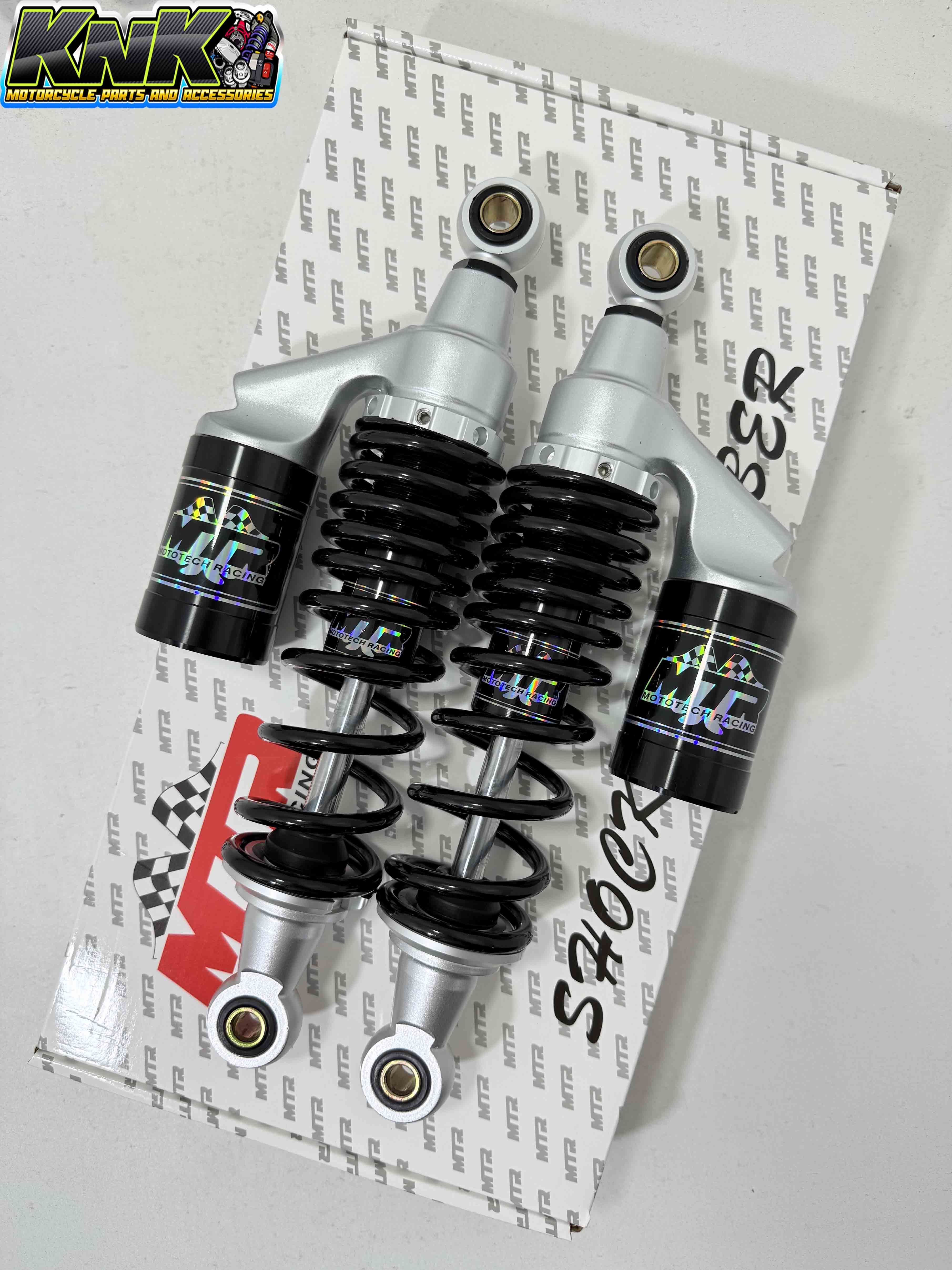 MTR REAR SHOCK SUSPENSION FULLY ADJUSTABLE W/ TANK 310MM FOR WAVE 125 ...