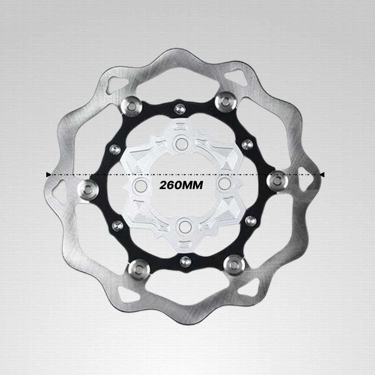Galfer CNC Floating Disc 260mm Common 4holes For Click/Beat/Genio ...