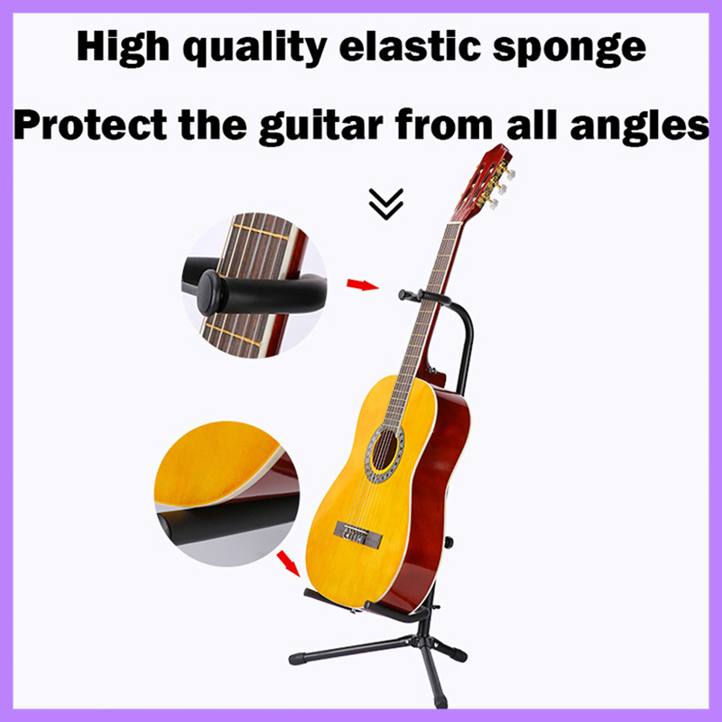 Heart String Guitar Stand Iron Tripod Guitar Holder Rack Collapsible ...