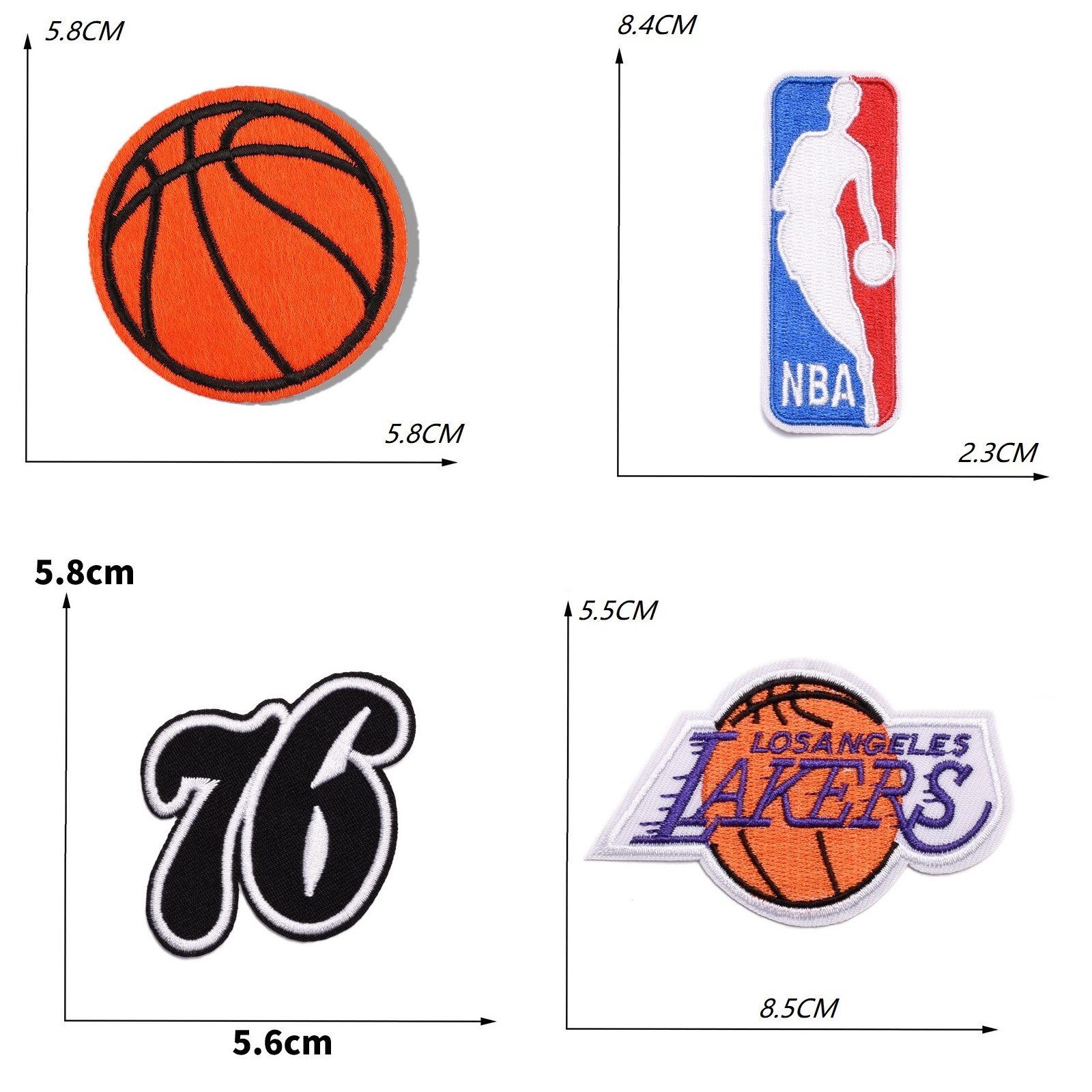 NBA Theme Embroidery clothes patch stickers Iron patches clothes patch ...