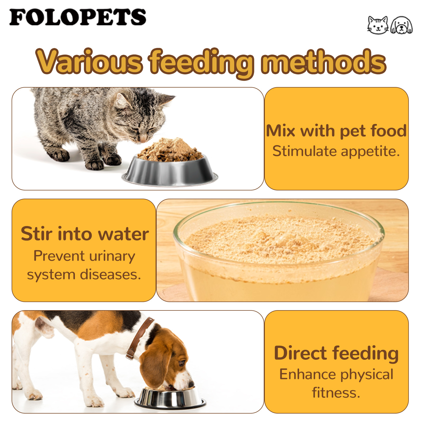 FOLOPETS Pet Appetite Booster for Dogs & Cats ,Freeze Dried Food ...