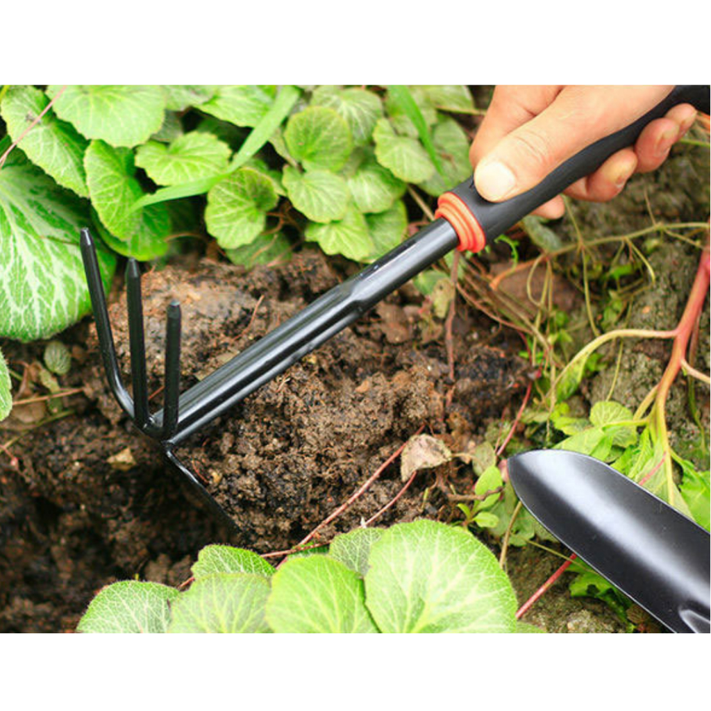 Horticultural 2in1 Iron Handle Hoe Rake Garden Weeding Tool Garden Hoe ...