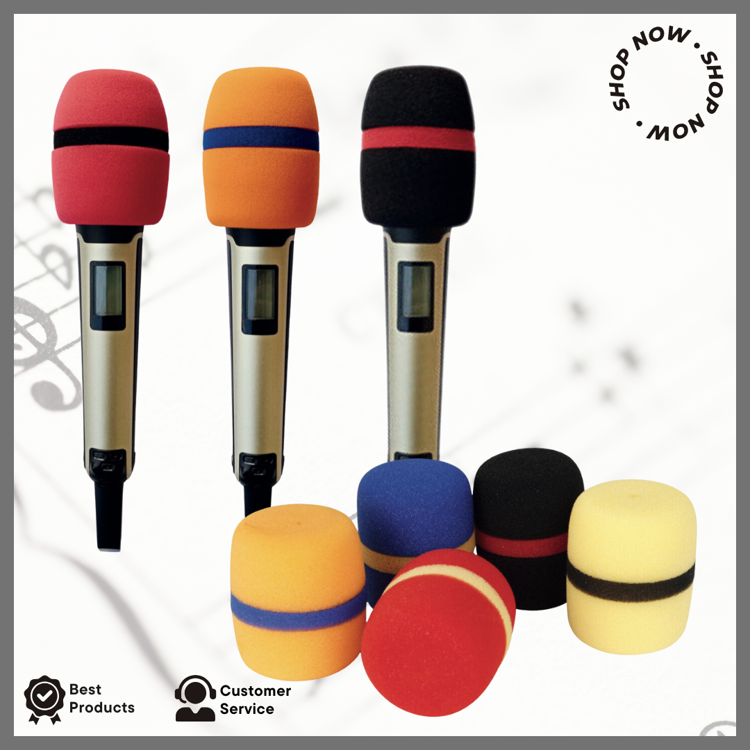 Microphone Head Foam Assorted Colors for Professional Sound Quality and ...