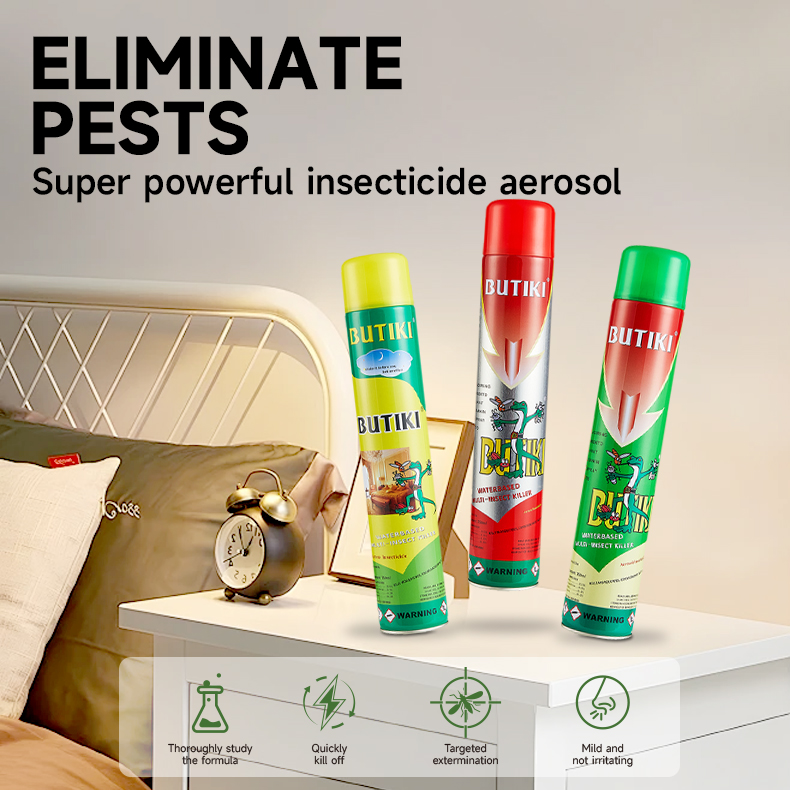 Butiki 750ml multi insect killer Aerosol Insecticide Waterbased multi ...