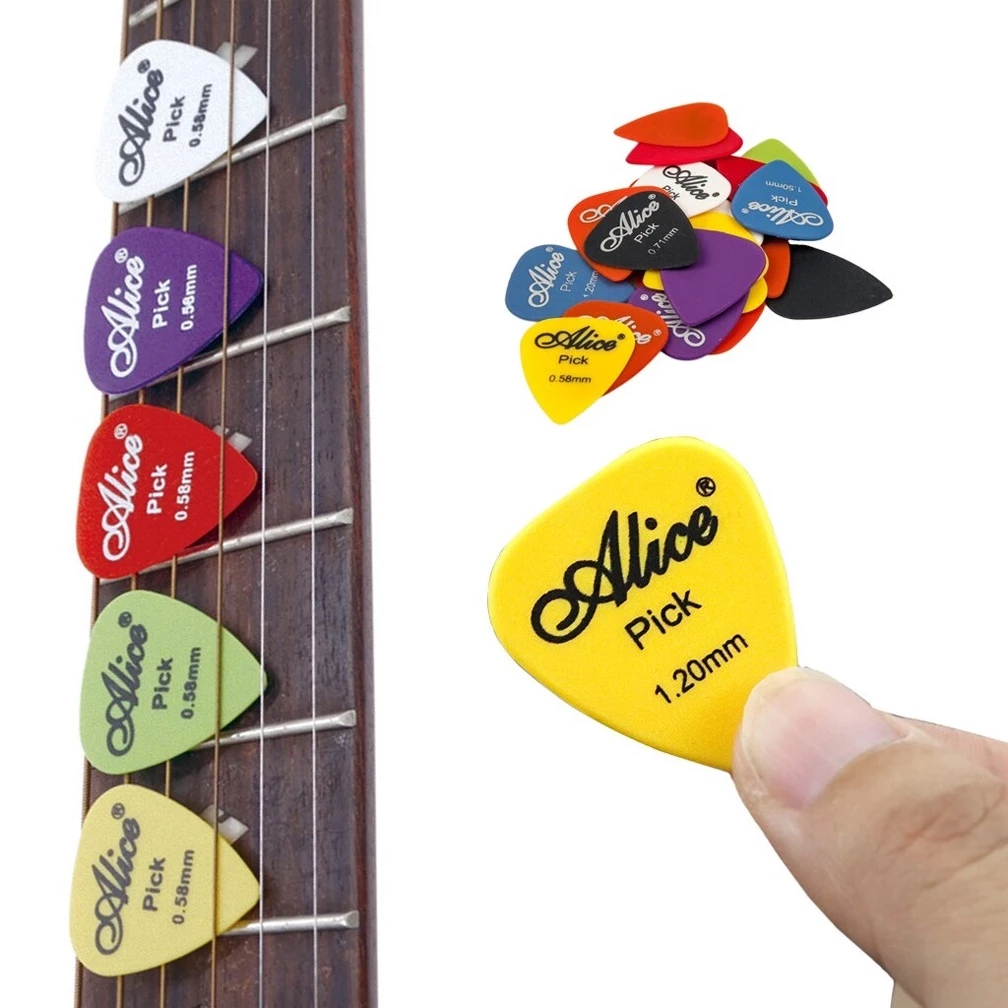 kAWES 24/50/100pcs Electric Guitar Pick with Box Acoustic Music Picks ...