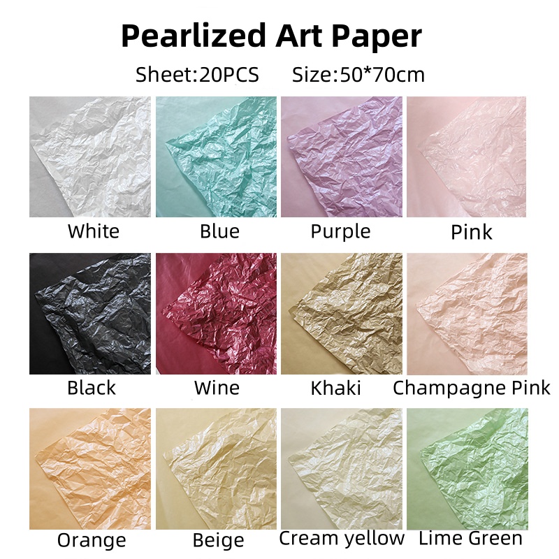 【Ready Stock】【20pcs】Flower packaging paper Korean Gradient waterproof ...