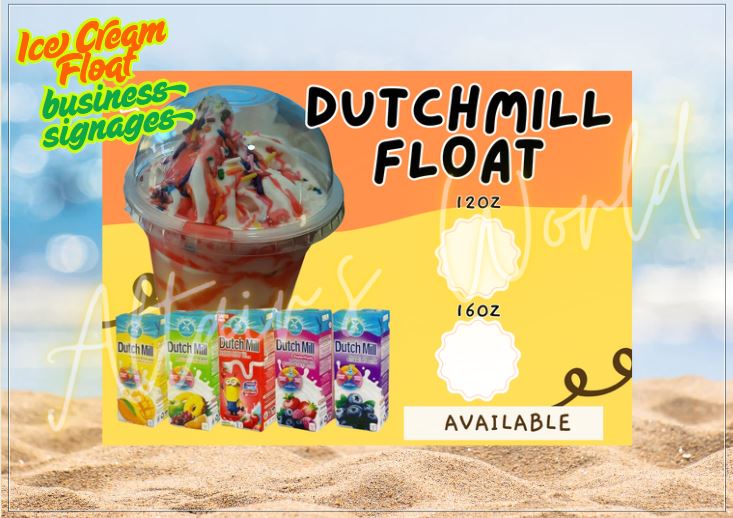 Coke Float Signage for Business – Laminated, PVC, Sticker, Sintra ...
