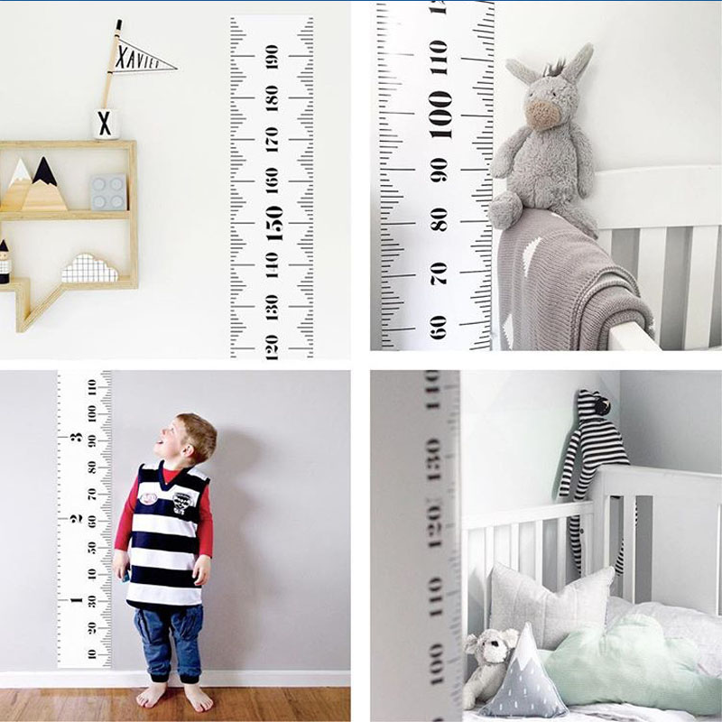 Cute Height Chart Sticker Wall Decor Removable Measurement Wall Sticker ...