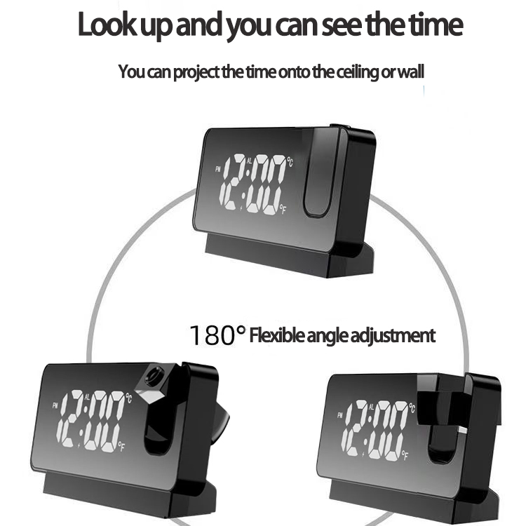 LED light source multifunctional electronic projection desktop wake-up ...