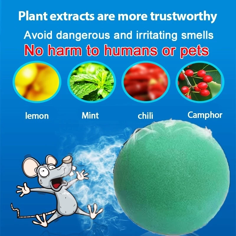 TIMSOT 10PCS Mouse Repeller Rat Killer Mothballs for Rats Efficient ...