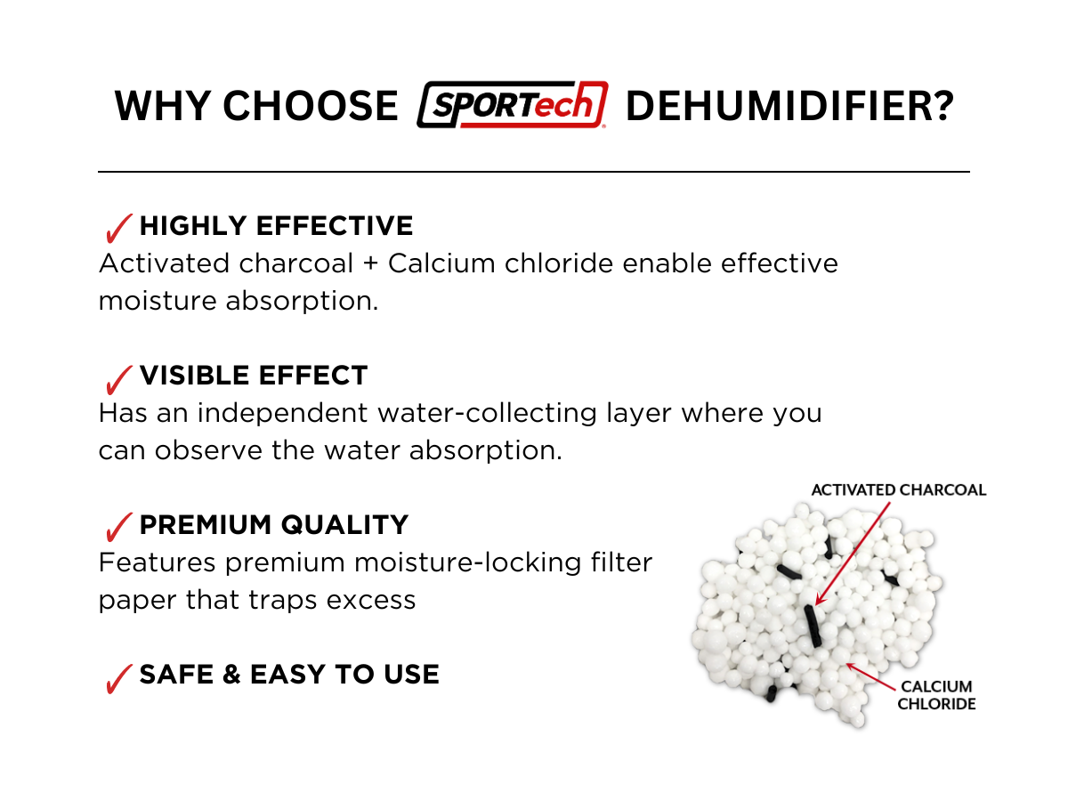 SPORTech Disposable Dehumidifier Activated Charcoal Eliminates Odor ...