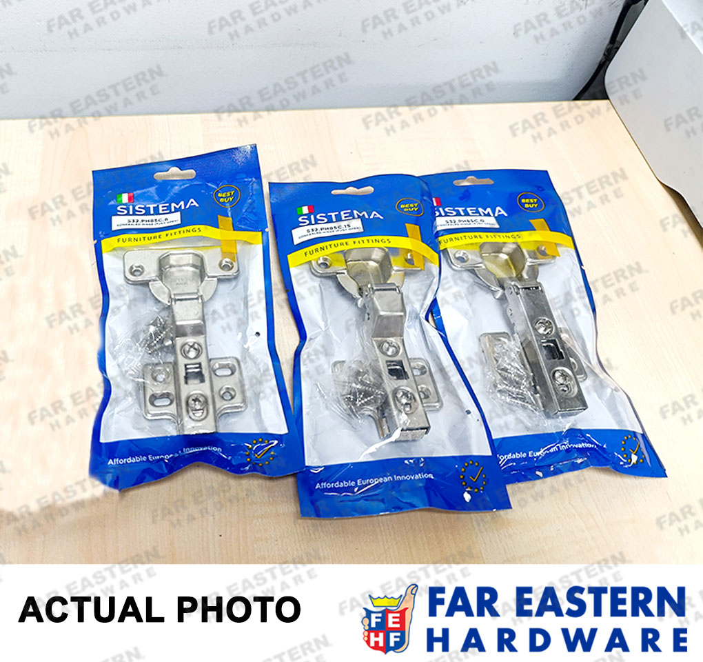 SISTEMA Concealed Hinges Push to Open Hydraulic Full | Half Overlay ...