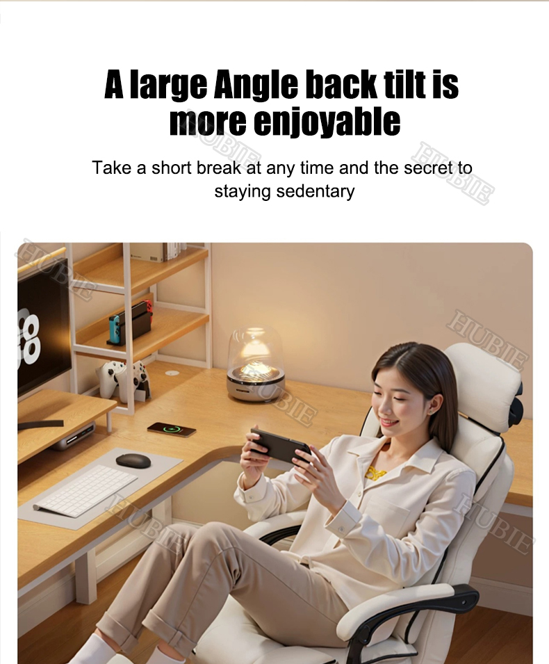 Leather Office Chair Boss Computer Chair Comfort Reclining Ergonomic ...