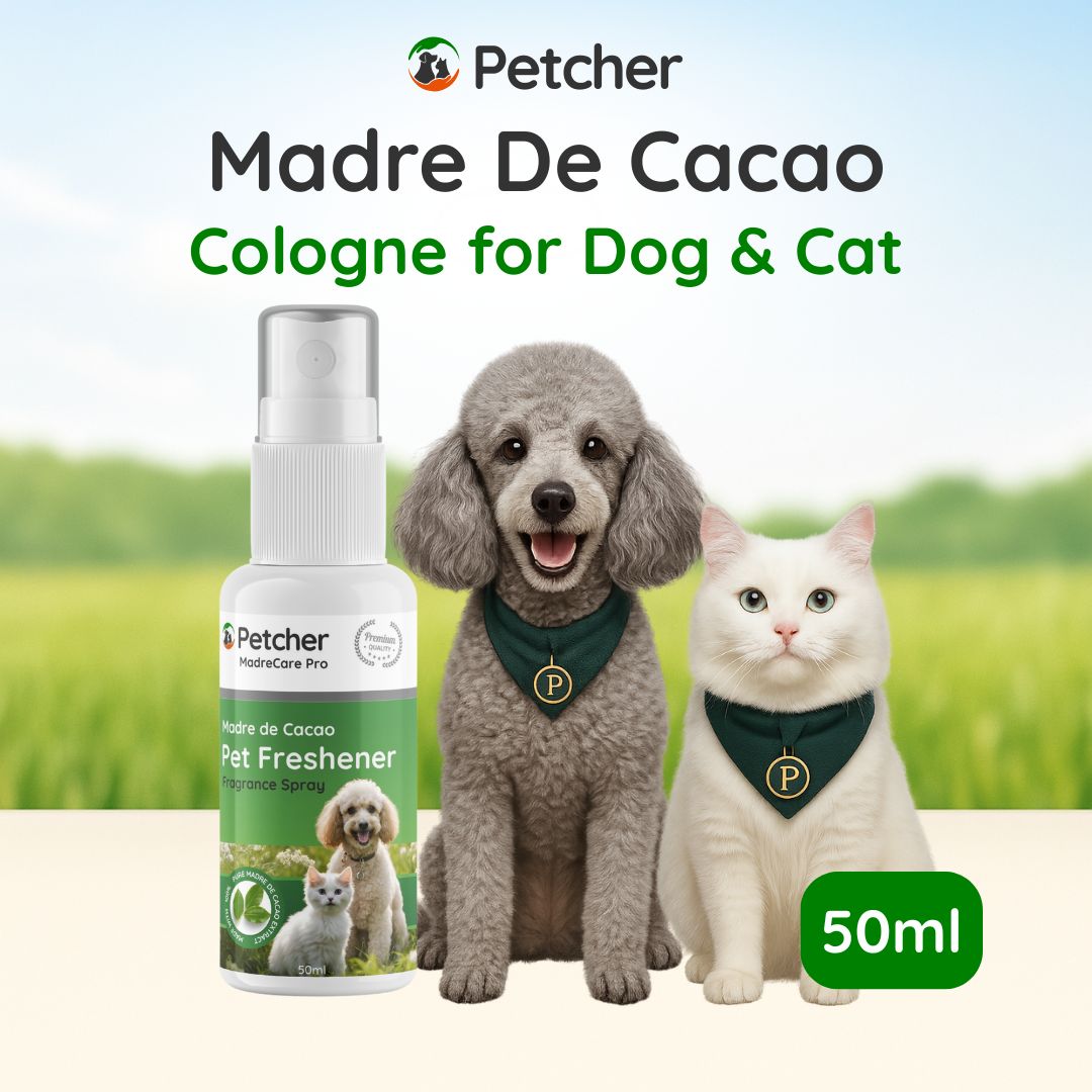 Petcher Pet Cologne Spray 50ml Powder Scent for Dogs and Cats | Shopee ...