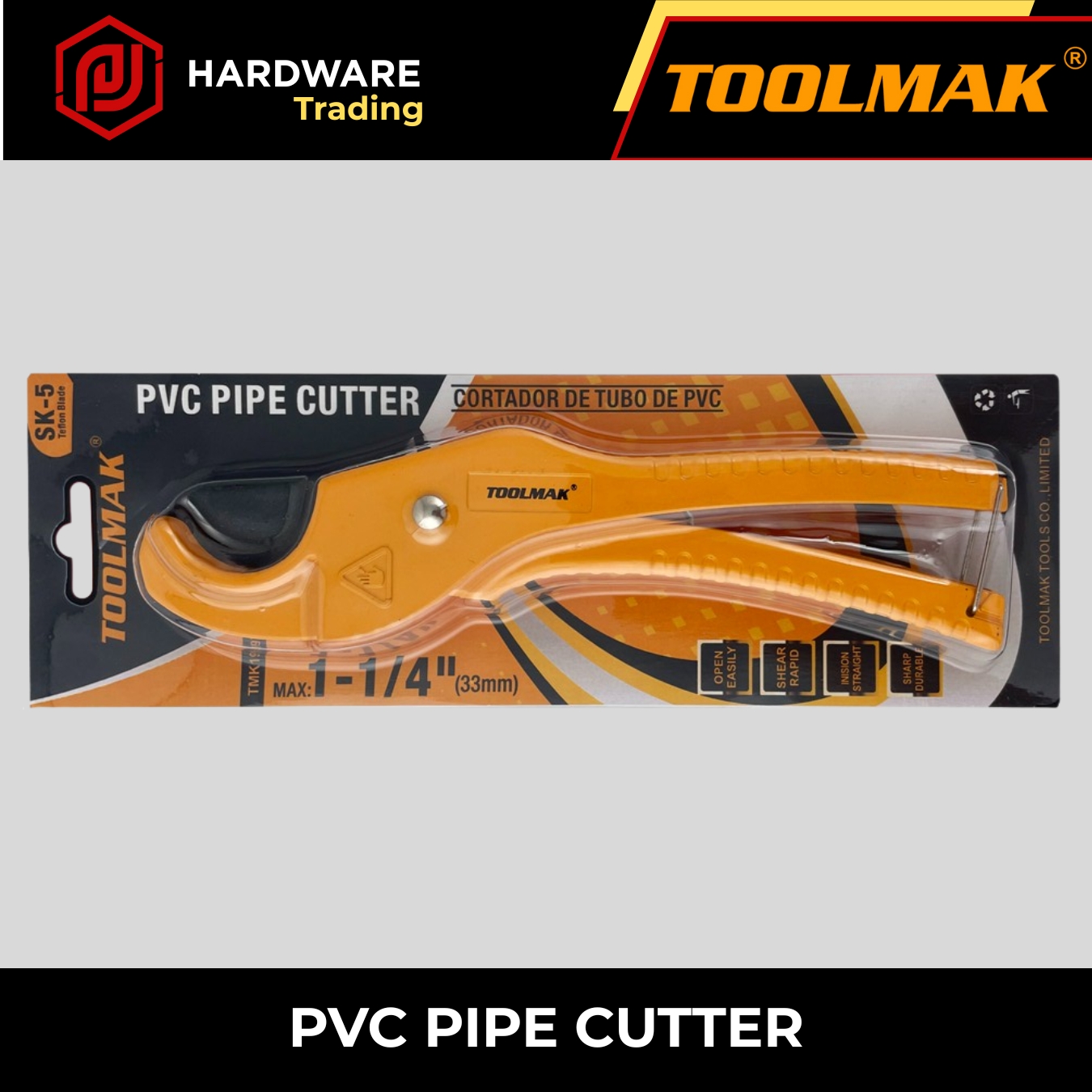 TOOLMAK PVC Cutter 3-42mm with Automatic opening mode-BFL | Shopee ...