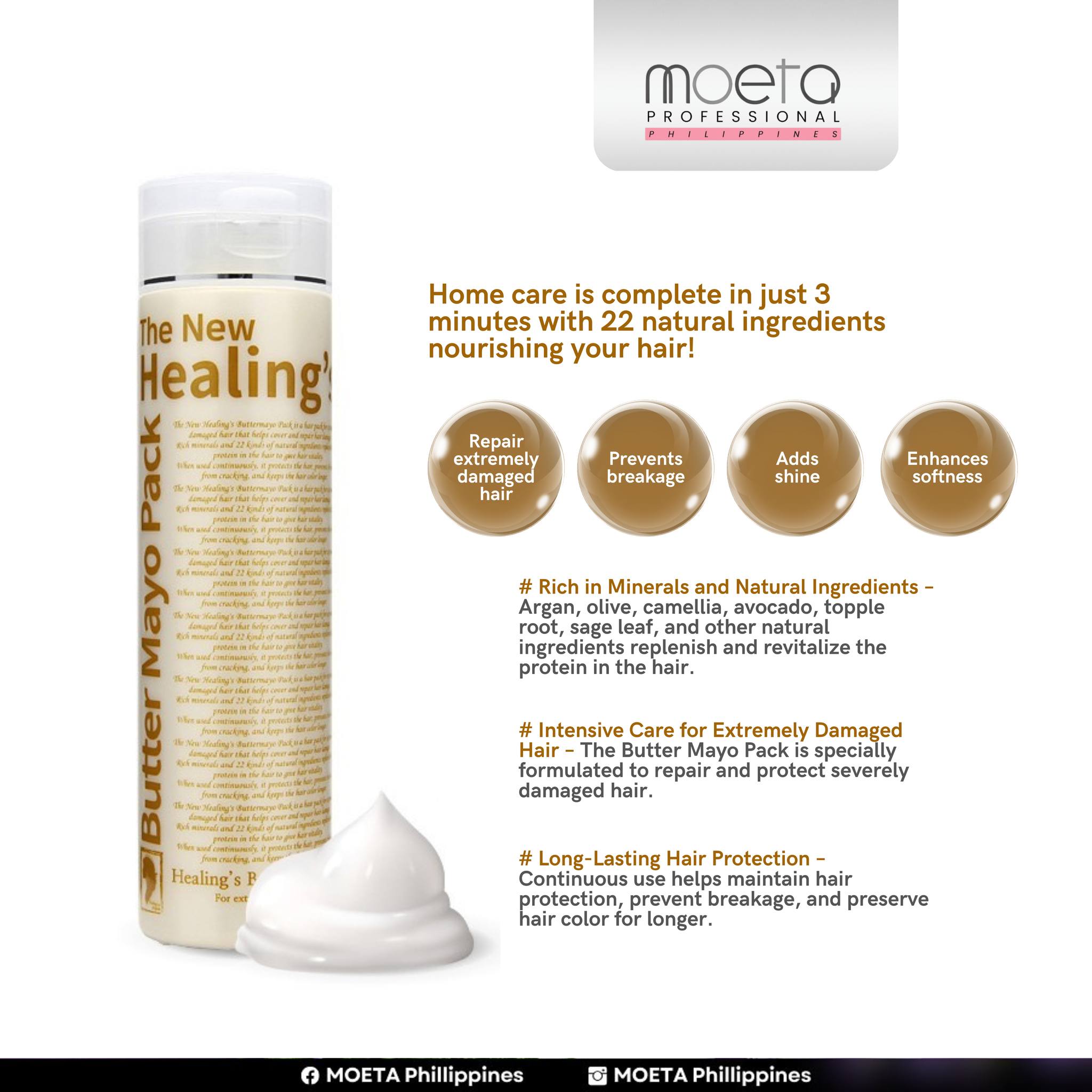 Moeta Butter Mayo Hair Treatment – Soft & Nourishing 250ml [From Korea ...