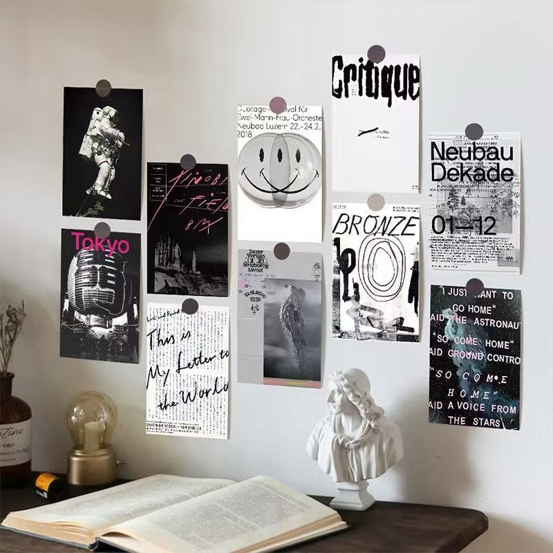 15pcs Ins Wall Card Set DIY Background Paper Cards Photo Props Retro ...