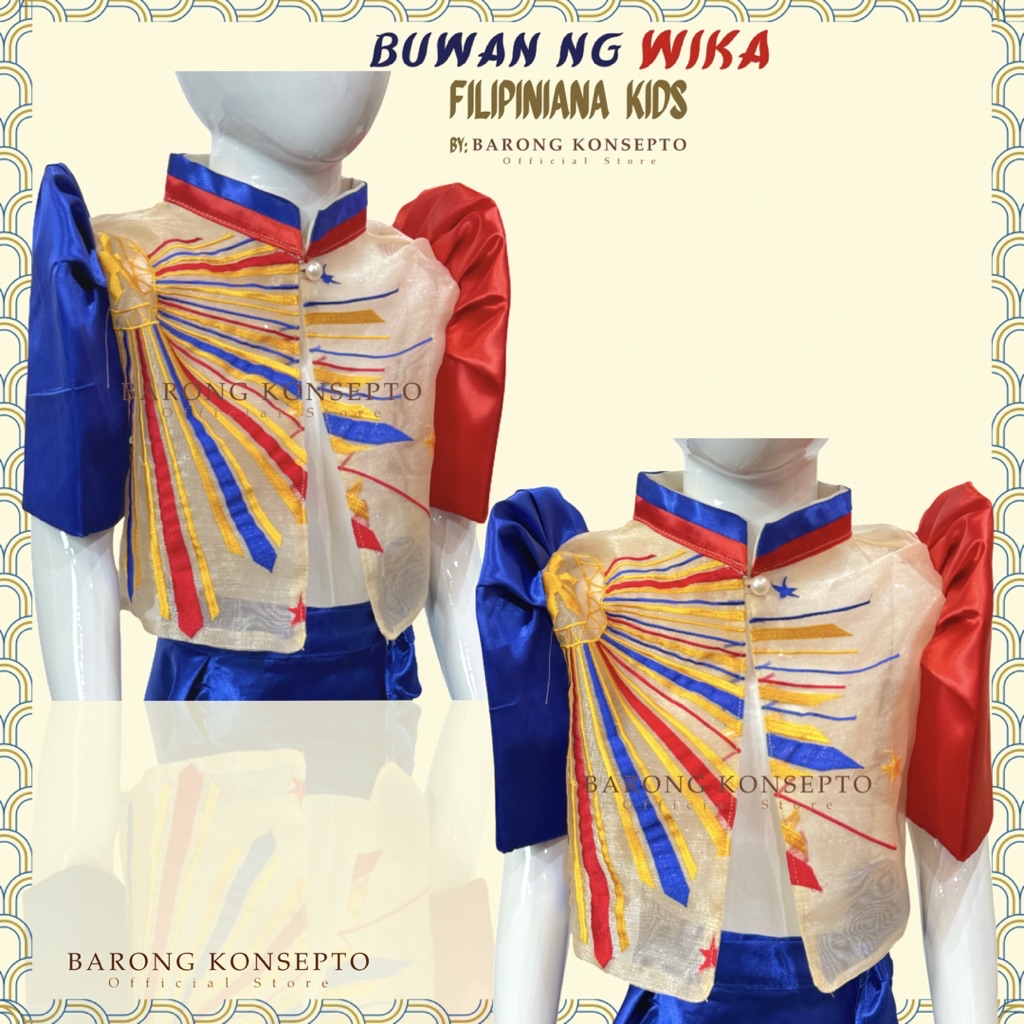 Filipiniana BOLERO SINAG COLORED - Buwan ng Wika Costume | Shopee ...
