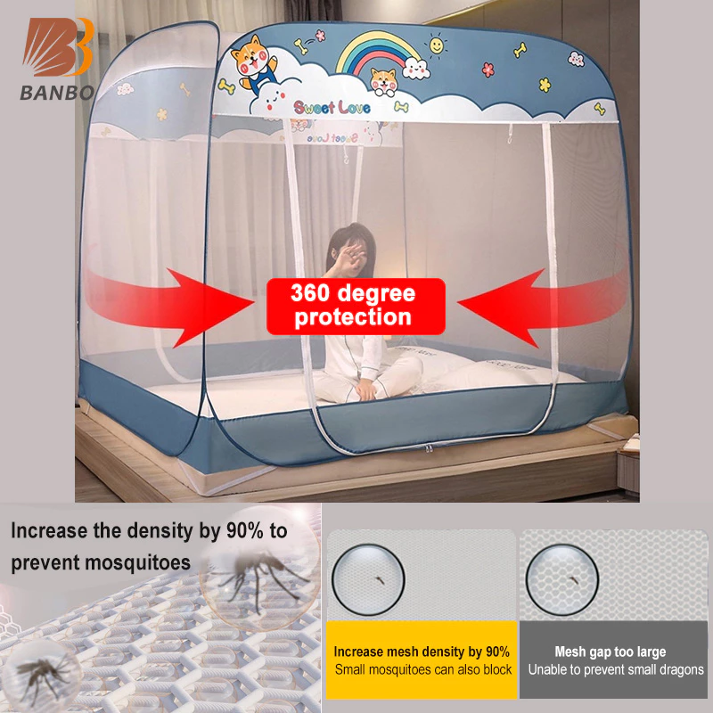 Mosquito net Tent Mosquito net kulambo No-Installation Foldable tent ...