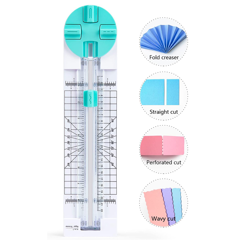 35.5*8.3cm Scale 4-in-1 Paper Cutter Precision Cutting 4 Rotating ...