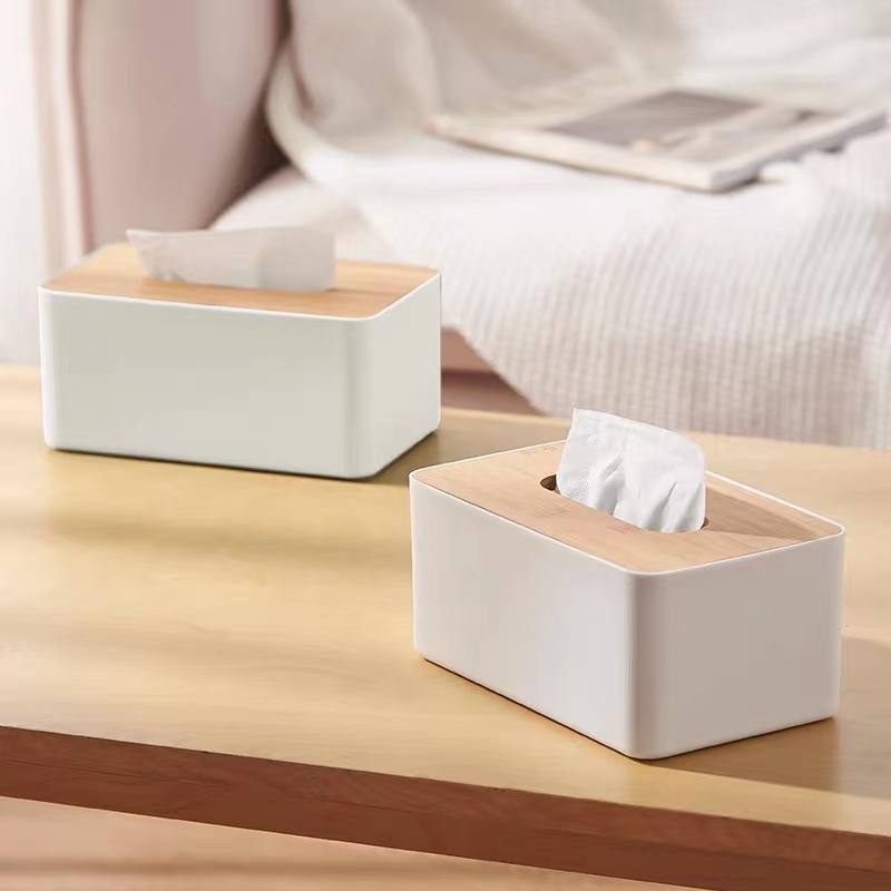 Nordic Wood minimalist tissue box with cover household tissue paper ...