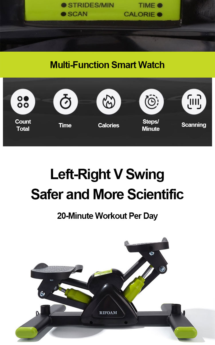 Side Stepper Exercise Lose Weight Burn Fat V-shaped Stepper Mini ...