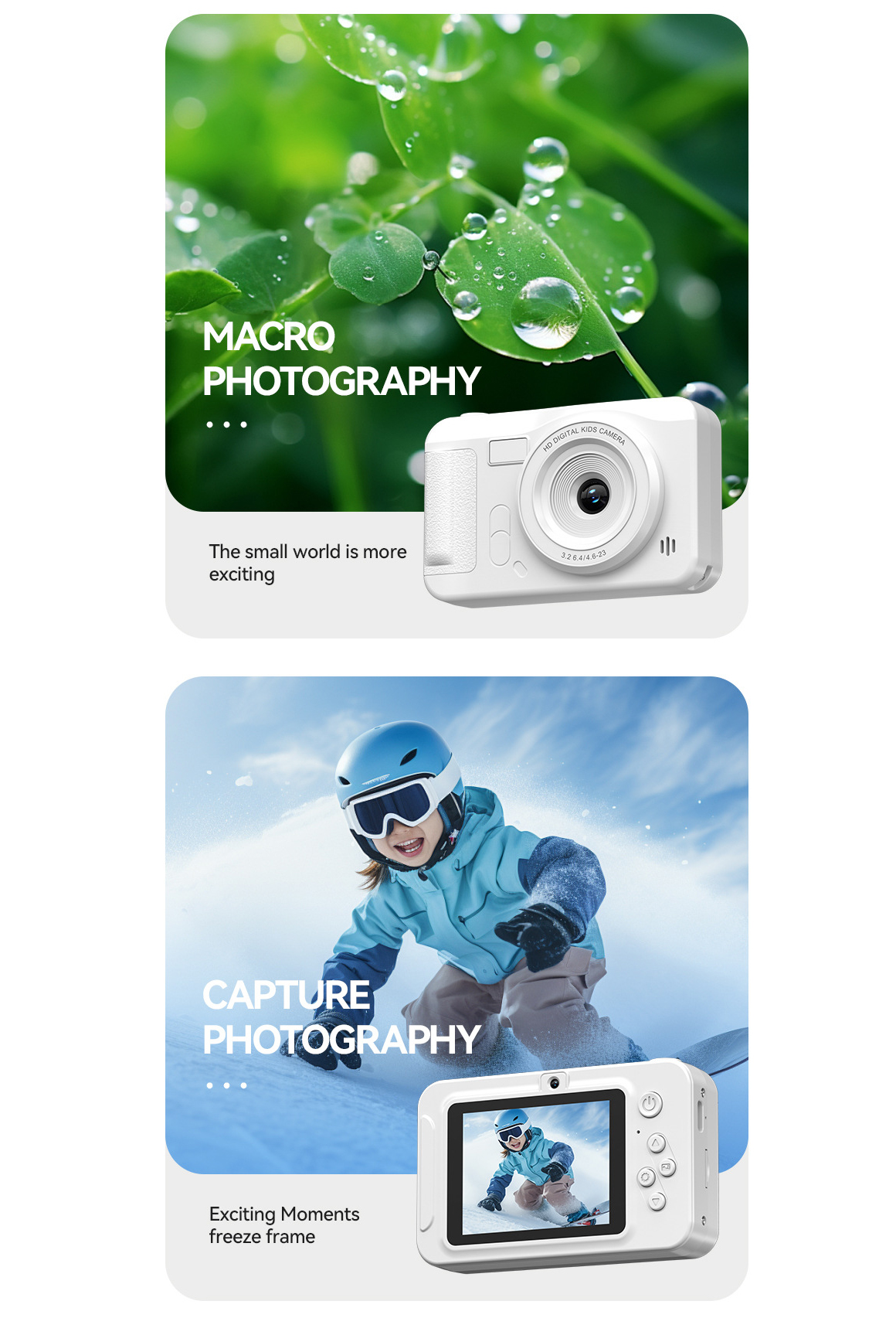 Digital Camera 4K HD For Photography Video CamcorderRechargeable Mini ...
