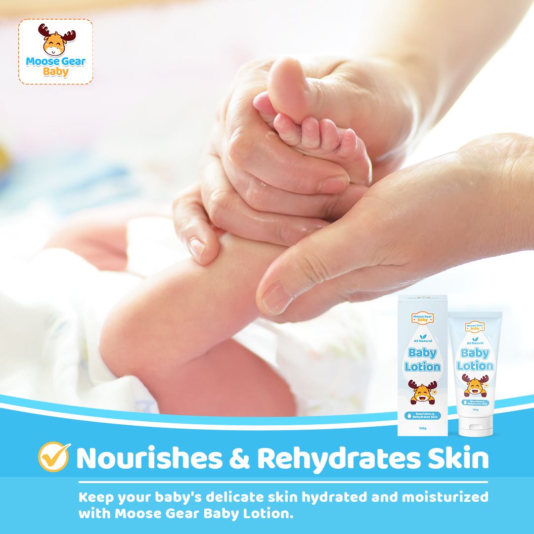 Moose Gear Baby Lotion 100g 3PCS Hypoallergenic Extra Gentle Formula ...