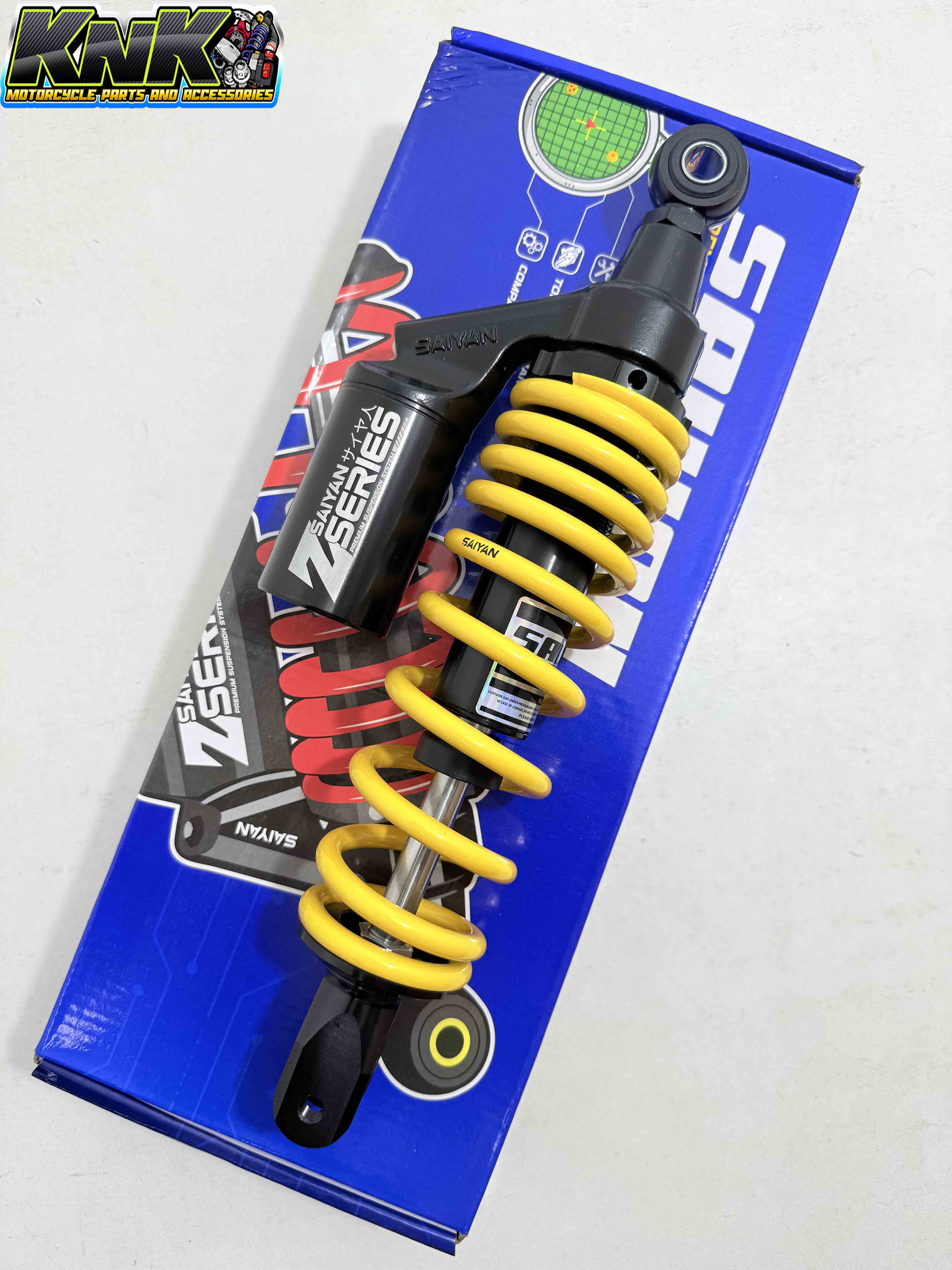 SAIYAN REAR SHOCK SUSPENSION Z SERIES W/ TANK 300MM-330MM FOR CLICK MIO ...