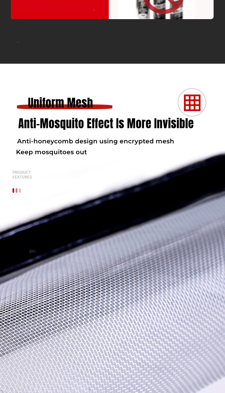 Mosquito Net for Window with Velcro Screen Mesh for Door Insect Self ...