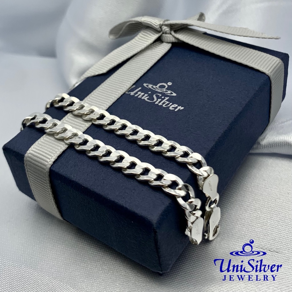 Unisilver 925 Sterling Silver Men's Bracelet (MBH57-021085) | Shopee ...