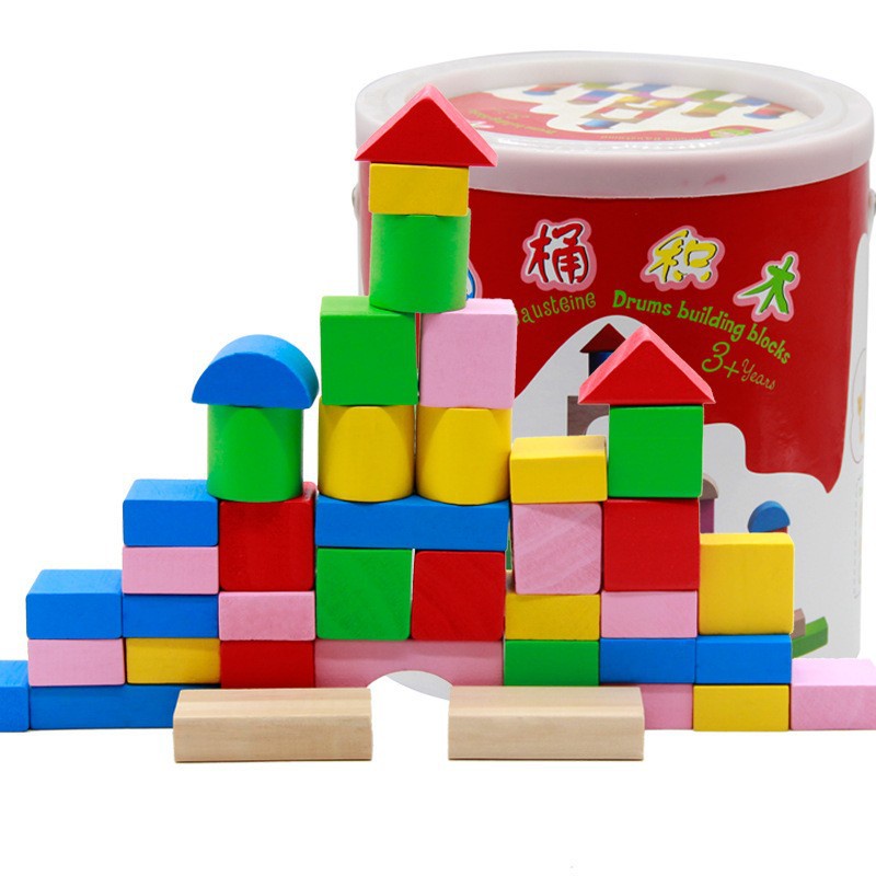 Loveni RED Drum Building Blocks For Kids | Shopee Philippines