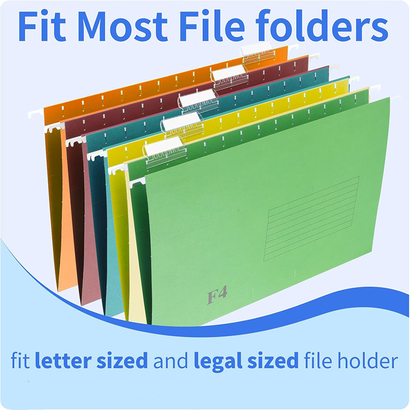 60Pcs File Folder Tabs Insertable Clear Plastic Tabs Hanging Folder ...