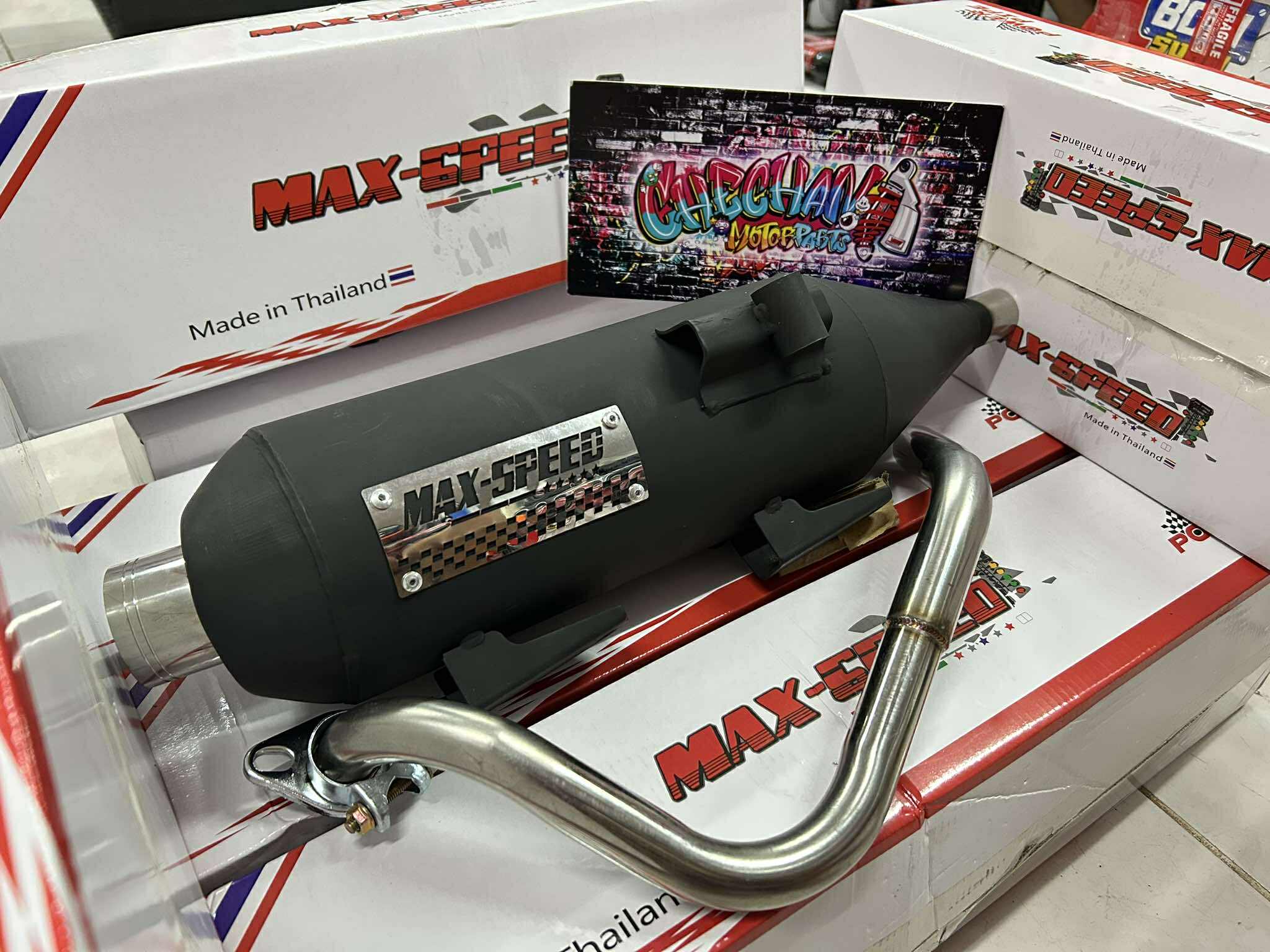 MAXSPEED POWERPIPE CNC EMBLEM HONDA CLICK 125/150 PLUG AND PLAY LEGIT ...