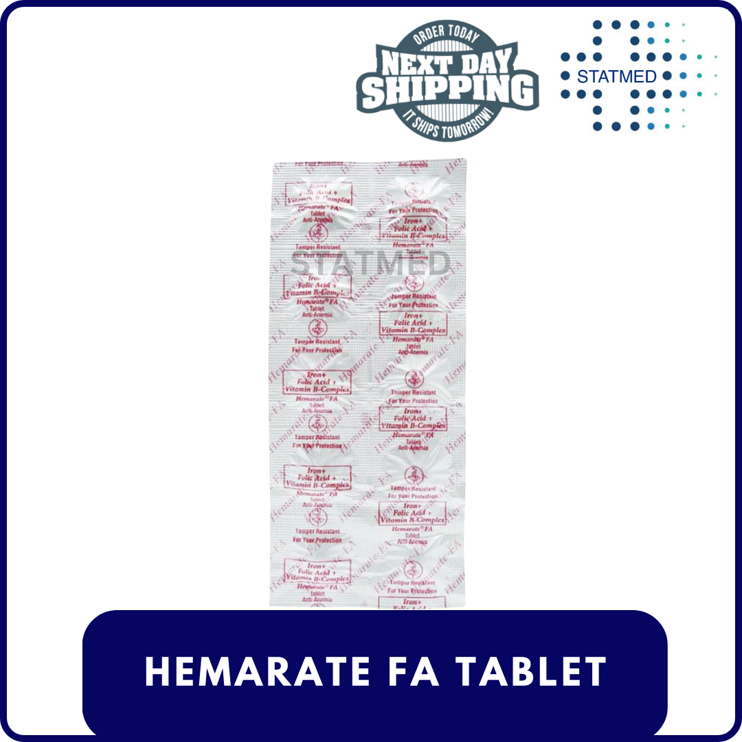Hemarate Fa Tablet Iron + B Complex + Folic Acid l 10 & 50 Tabs ...