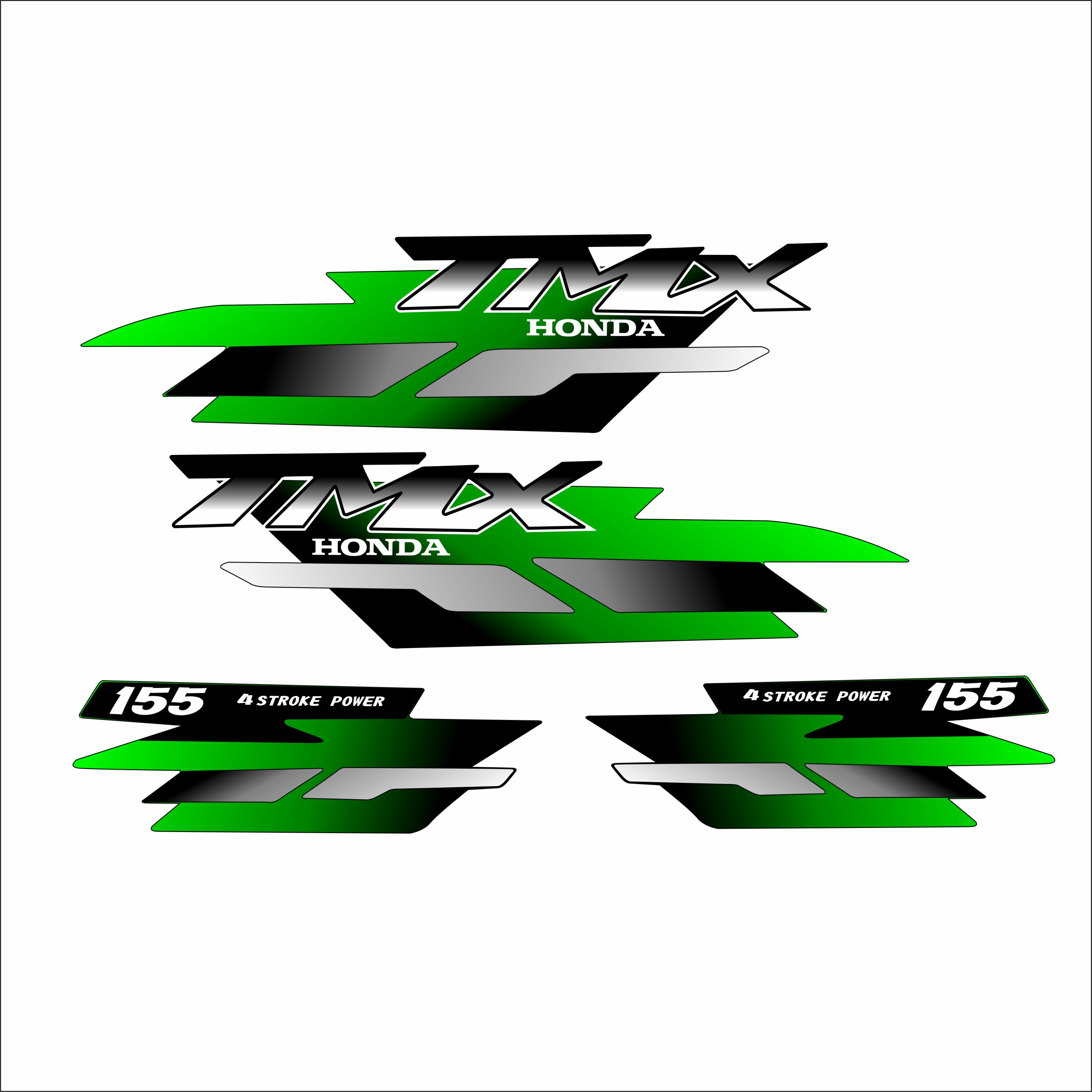 TMX 155 CDI STICKER DECALS GLOSSY LAMINATED HIGH QUALITY VINYL STICKER ...