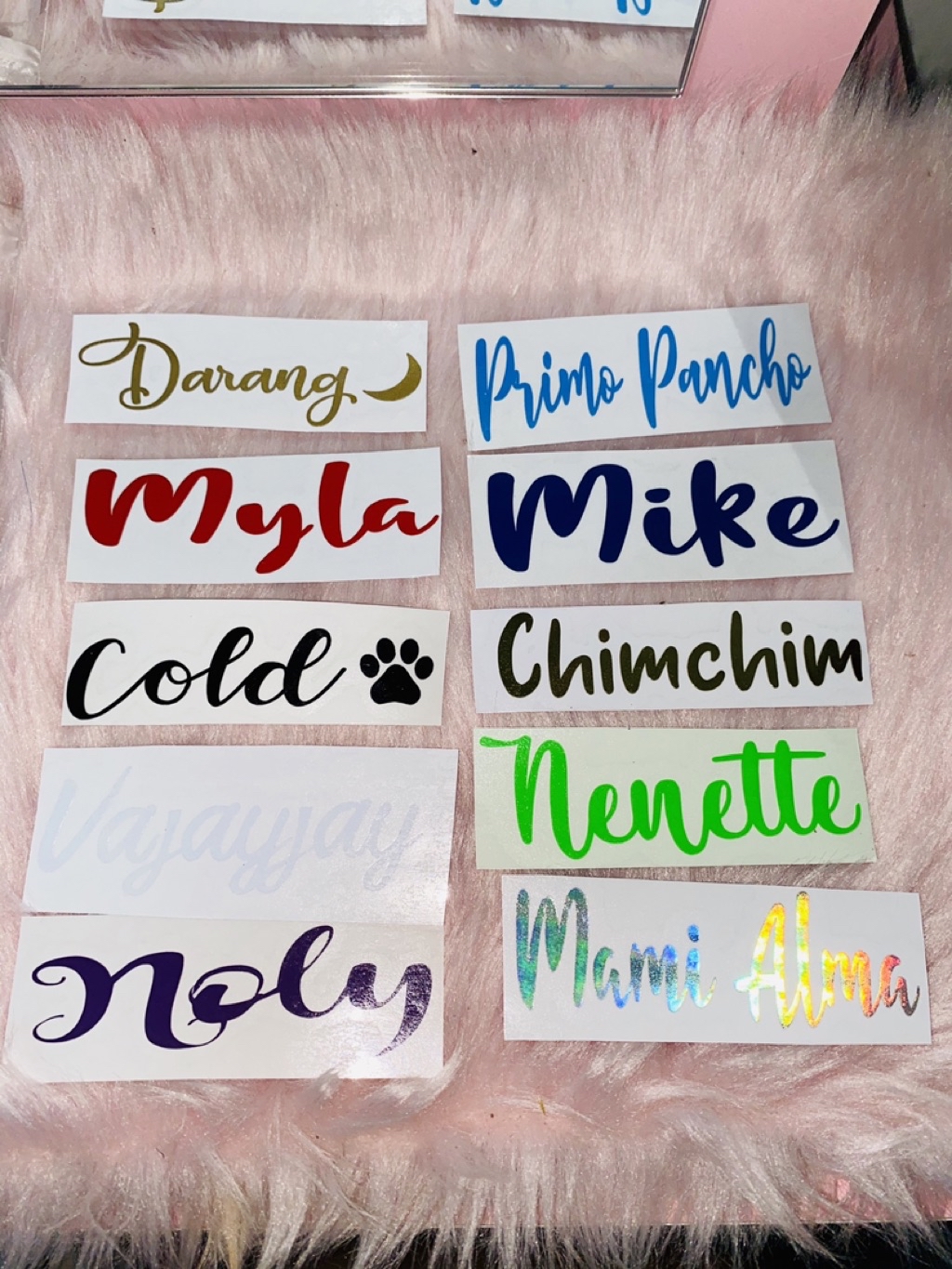 Name Decal Sticker - Customized Name Decal Stickers | Shopee Philippines
