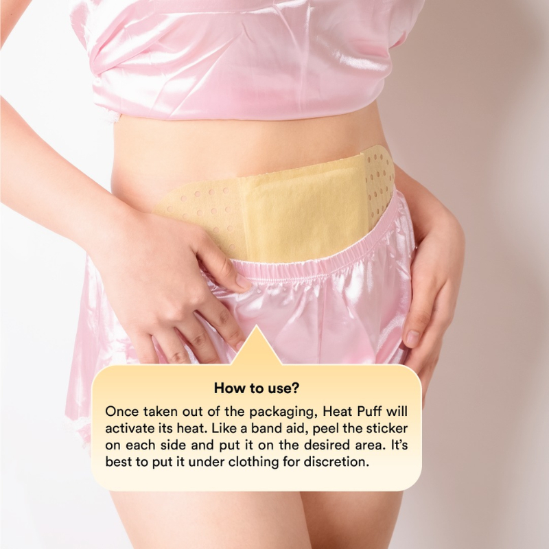 Puff & Bloom Heat Puff Menstrual Patch – Air Activated, 8hr Relief ...