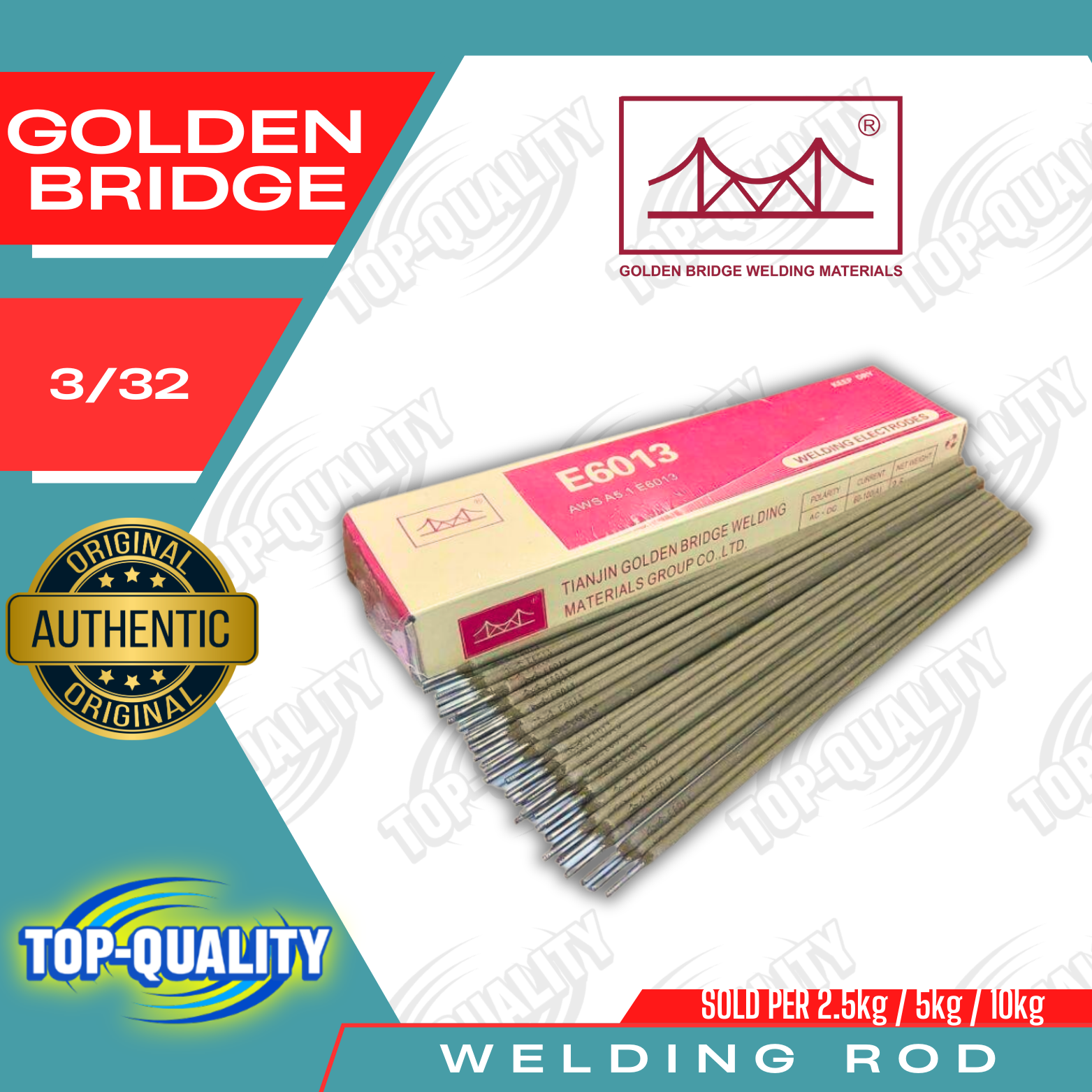 Original Golden Bridge Welding Rod 3/32