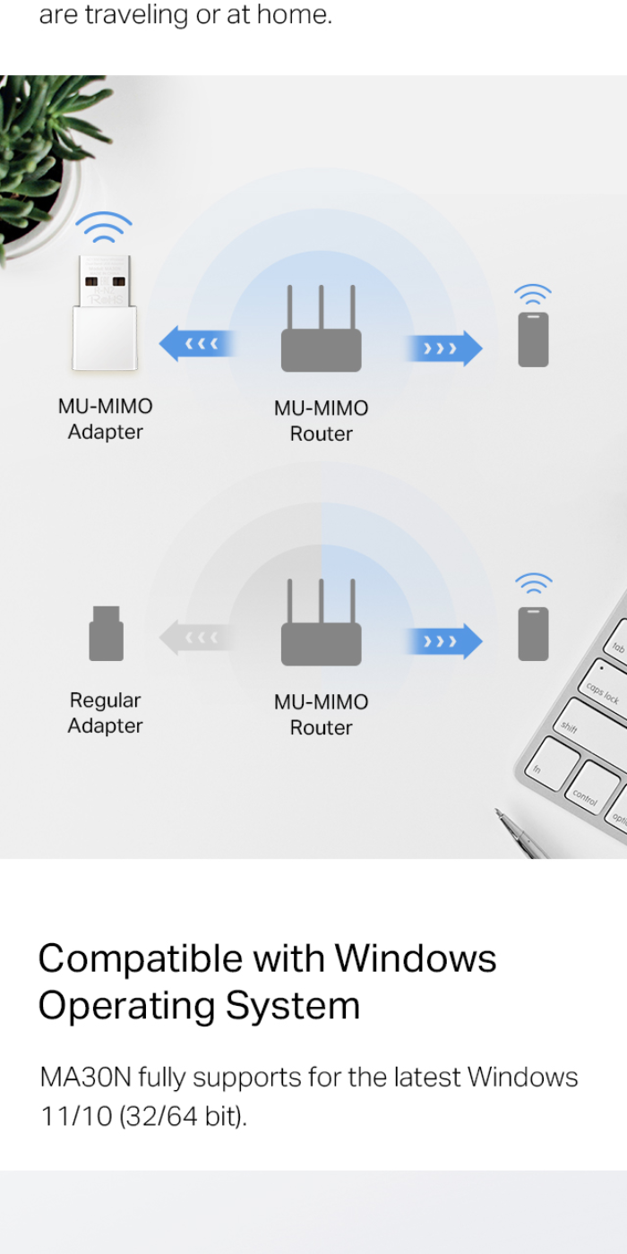 Mercusys Official | MA30N | AC1300 | USB | Wi-Fi | Adapter | Nano ...